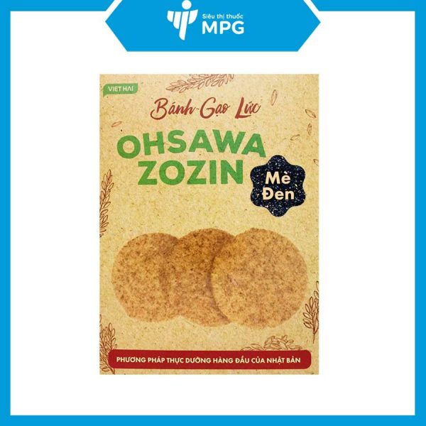 Bánh gạo lức mè đen Ohsawa Zozin 125g cho người ăn kiêng