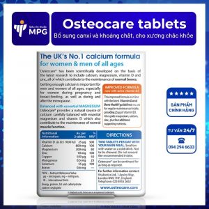 Osteocare tablets