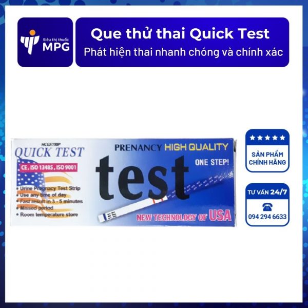 Que thử thai Quick Test